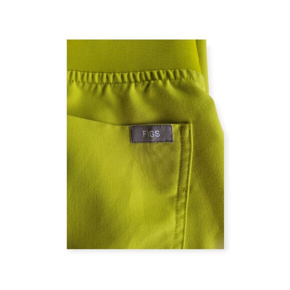 Figs Technical Collection limeade slim fit drawstring scrub pants in size XS - Picture 11 of 11
